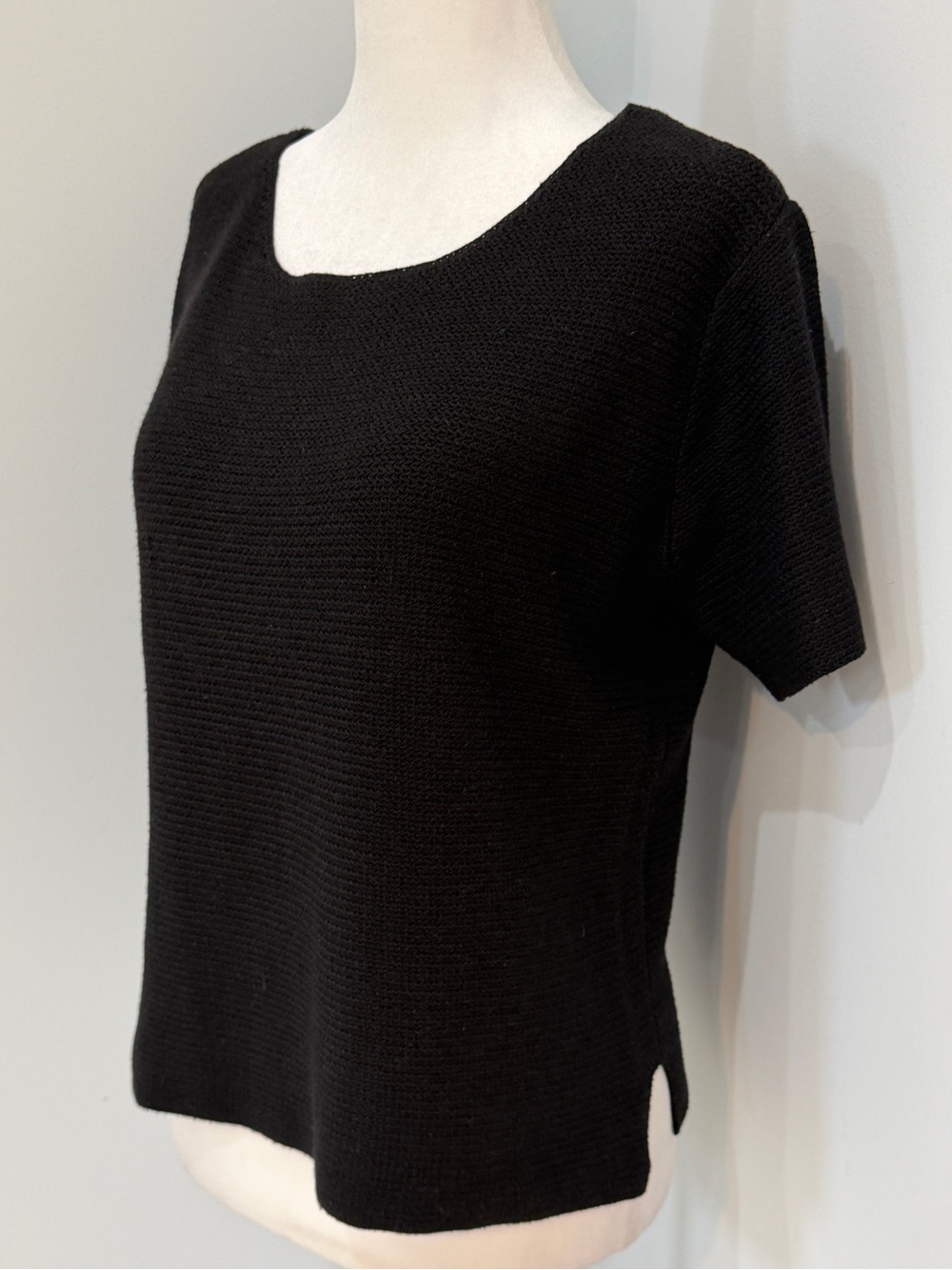Talbots Petite Black Knit Sweater
